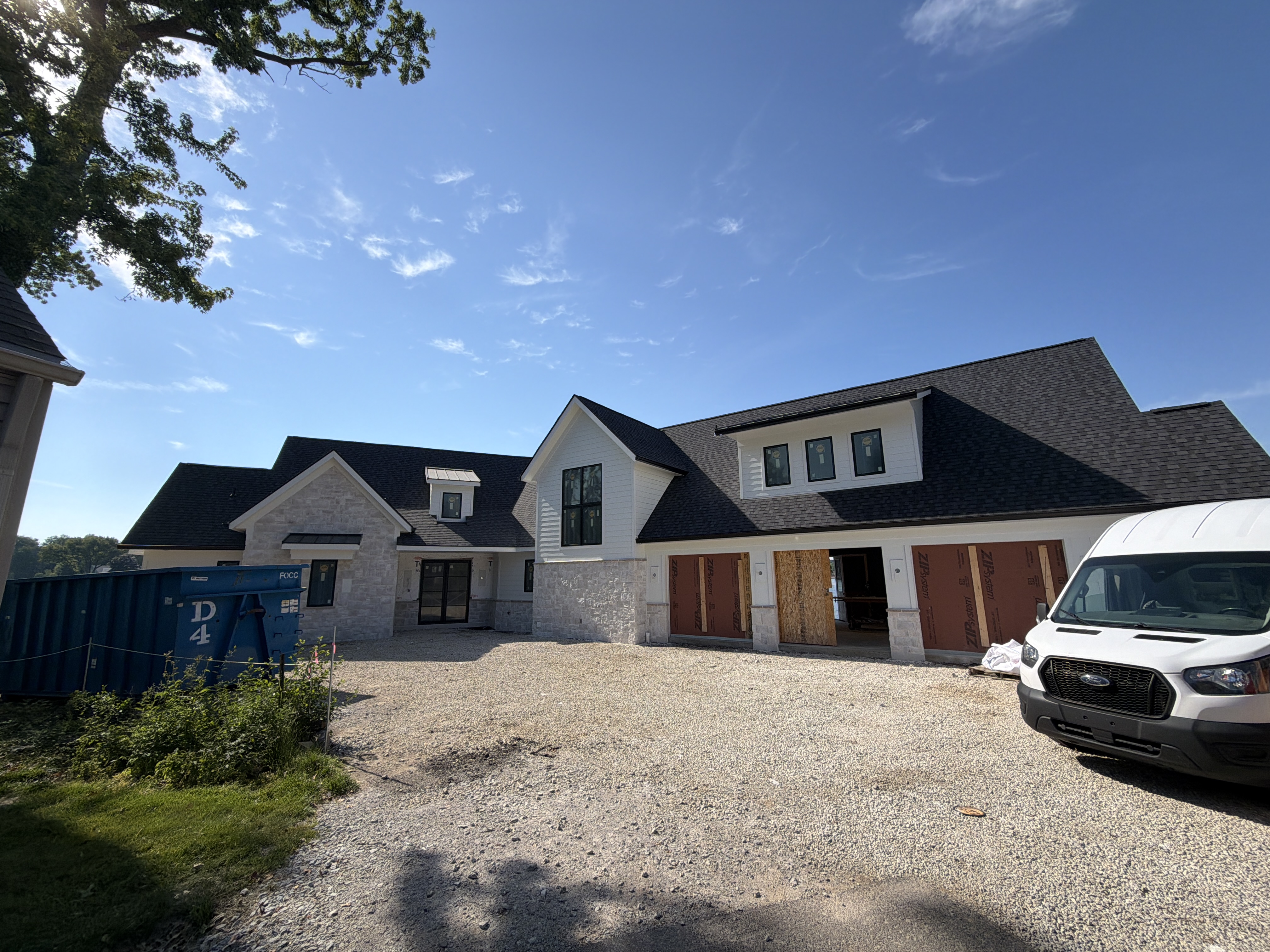 Custom Stonework on a Custom Home Built by Fred Olivieri Custom Homes North east Ohio custom home builder