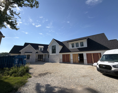 Custom Stonework on a Custom Home Built by Fred Olivieri Custom Homes North east Ohio custom home builder