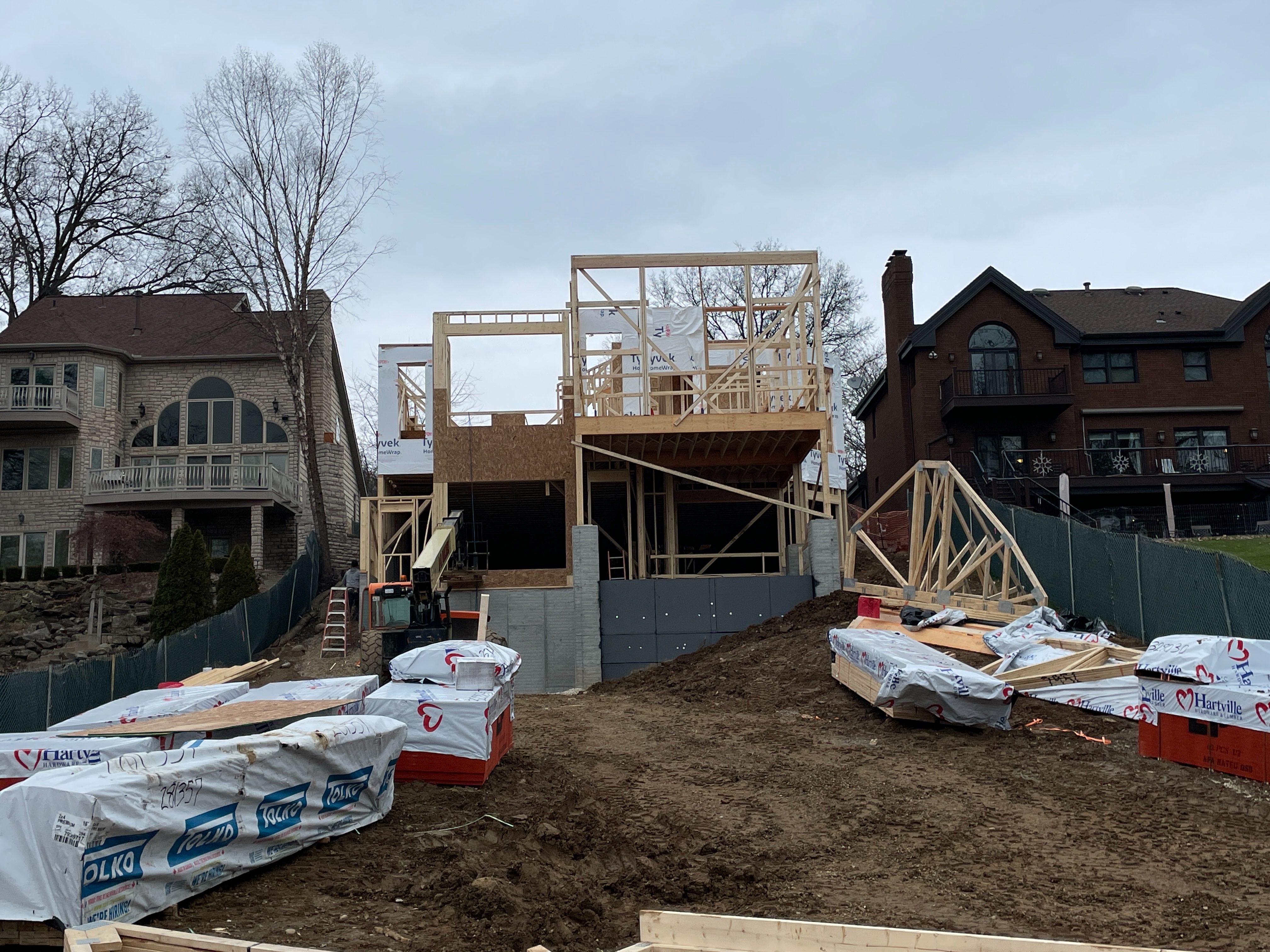 East Boulevard Residence Framing