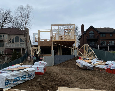 East Boulevard Residence Framing