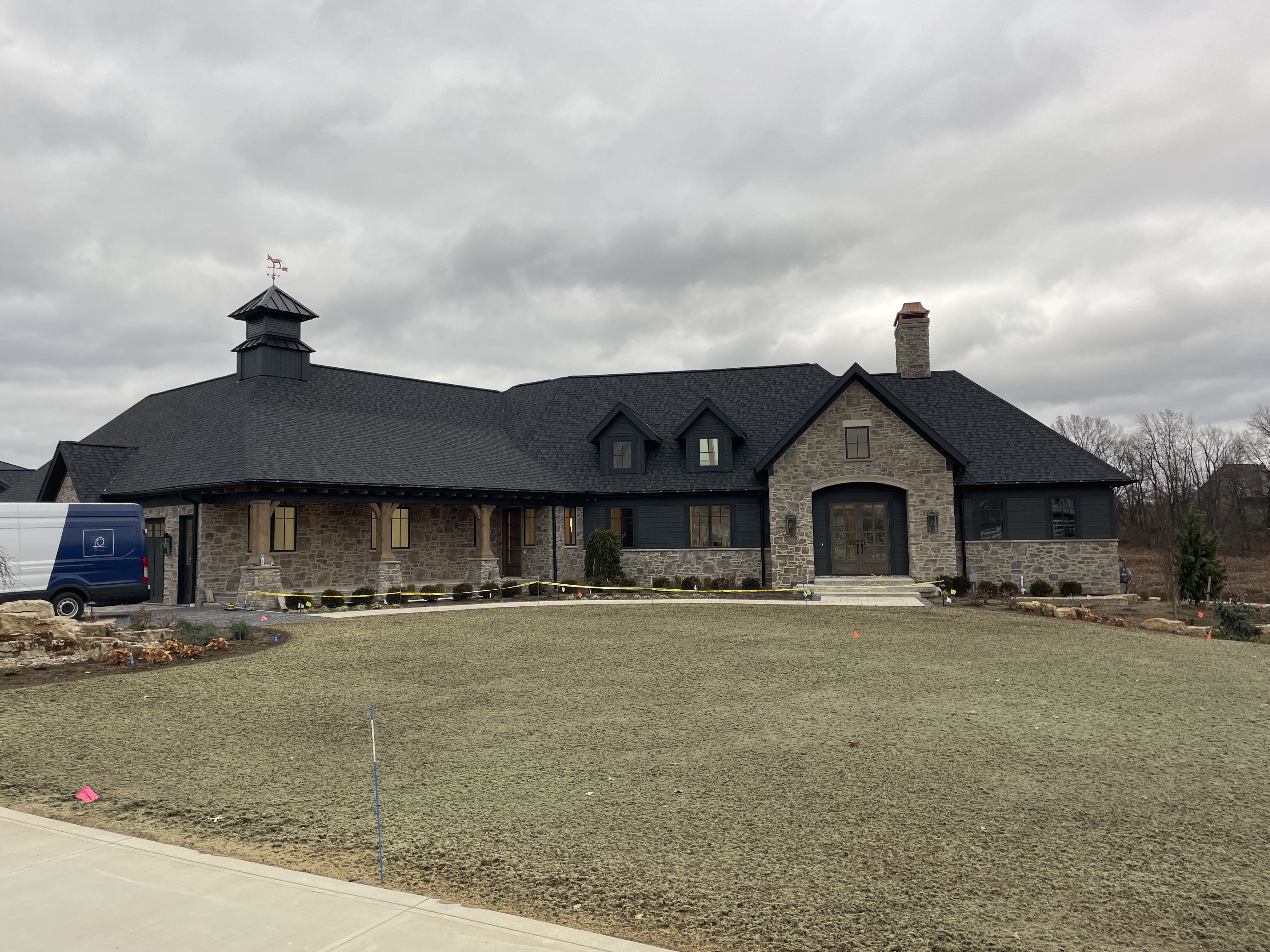 Fred Olivieri Custom Homes Cottage Home in Stark County Ohio Stone exterior