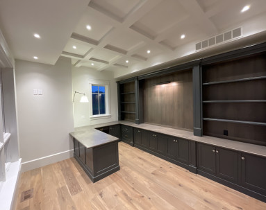 Fred Olivieri Custom Homes Dream Office Custom Office Millwork
