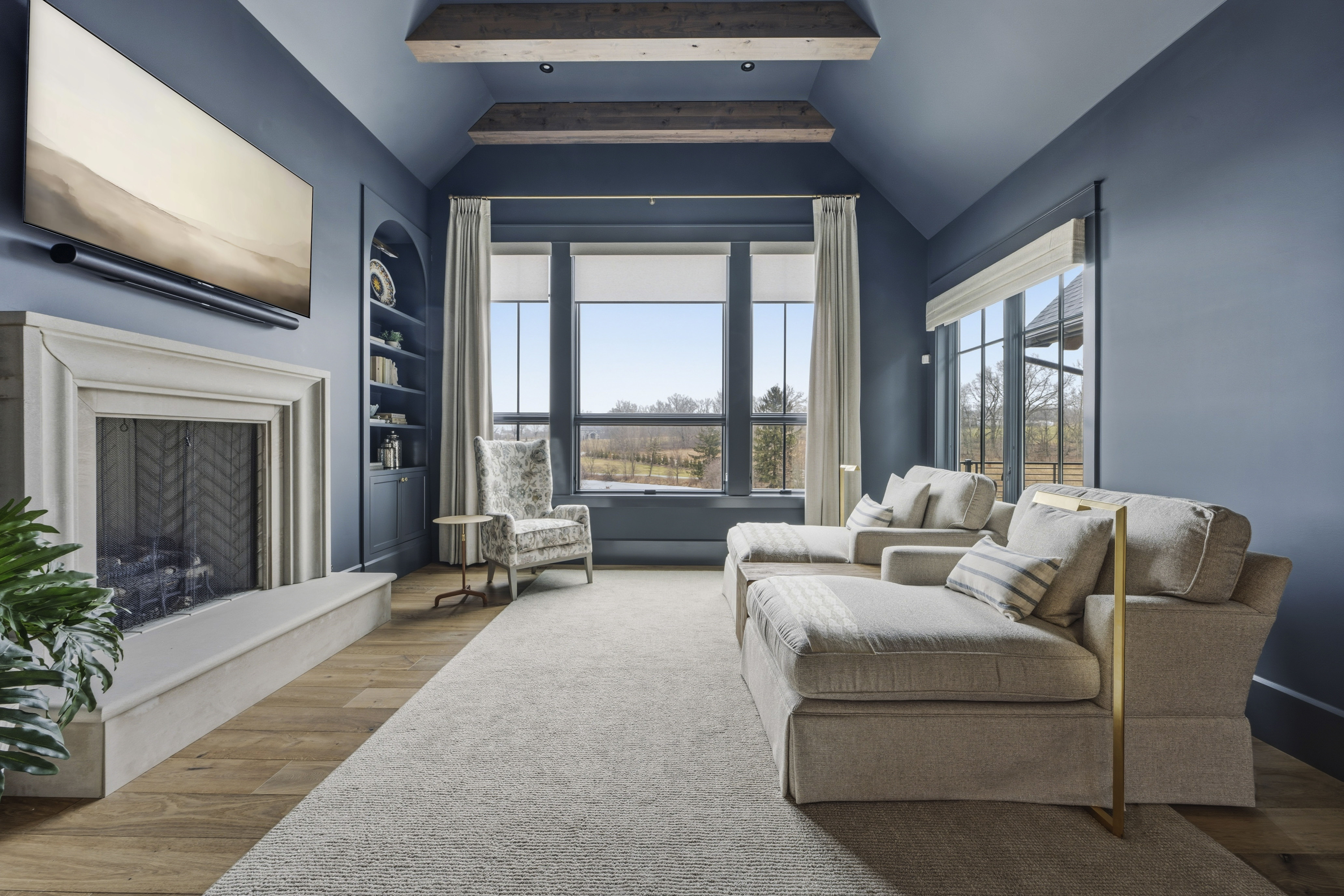 Fred Olivieri Custom Homes Hearth Room inspiration Modern Cottage