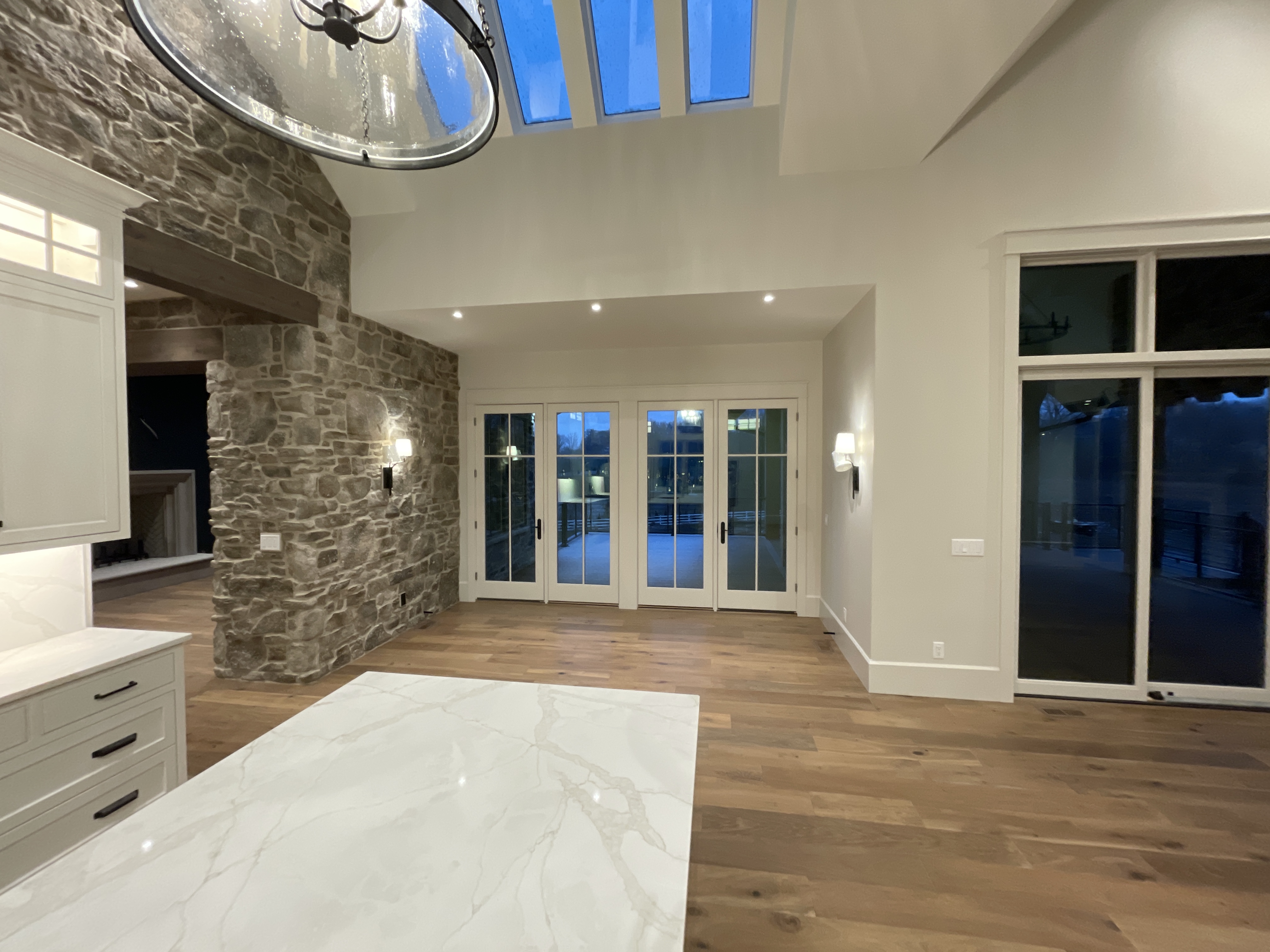 Fred Olivieri Custom Homes Northeast ohio Home Builder Stone Dining Room