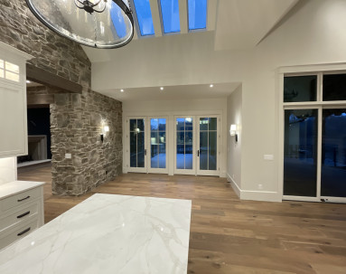 Fred Olivieri Custom Homes Northeast ohio Home Builder Stone Dining Room