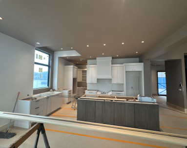 Under Construction Custom Home Kitchen NE Ohio Home Builder Fred Olivieri Construciton